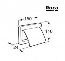 MEDIDAS PORTARROLLOS CON TAPA TEMPO ROCA